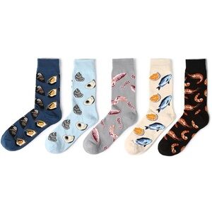 SEALIFE ocean creature novelty socks pack of 5